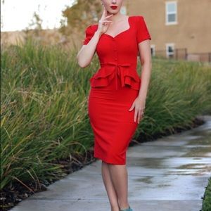 Stop Staring Rosemary Red Dress